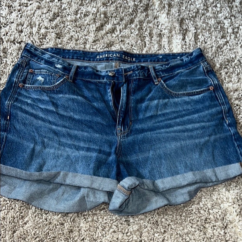 American Eagle Outfitters Blue Jean Shorts Classic Cut-Off Style